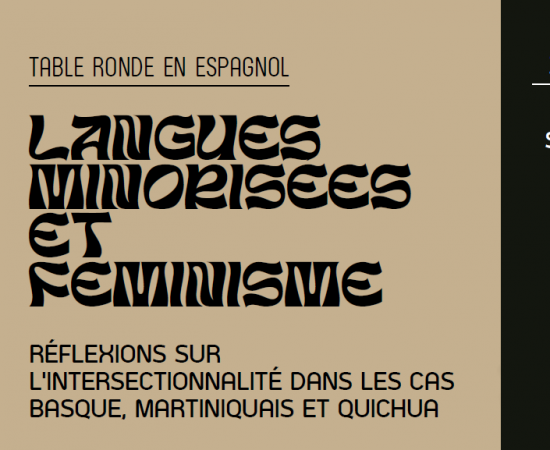 Université Sorbonne Nouvelle: mesa redonda ‘Langues minorisees et feminisme’