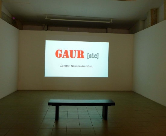 The exhibition GAUR(sic), on the road