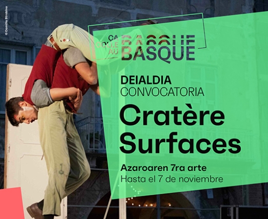 Cratère Surfaces: arte eszenikoetako jaialdian parte hartzeko deialdia zabalik