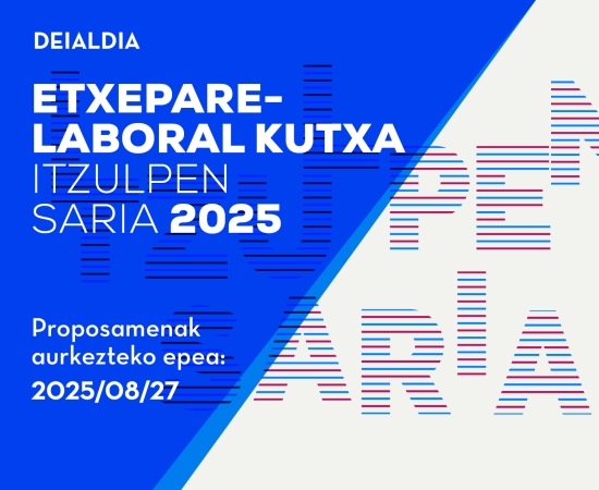 Abian da 2025eko Etxepare – LABORAL Kutxa Itzulpen Saria