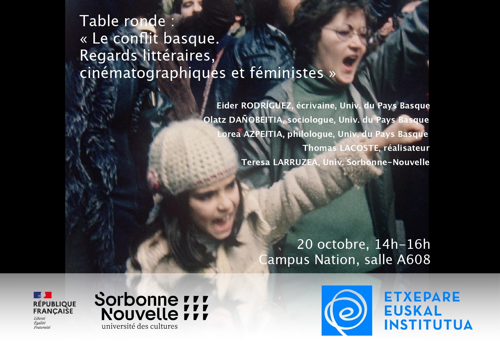 Sorbonne Nouvelle: round table ‘The Basque conflict. Literary ...